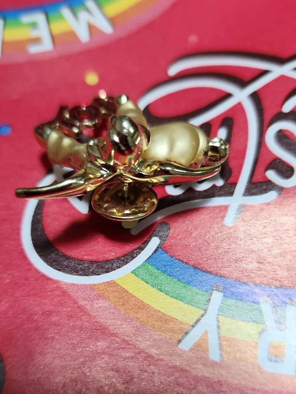 Gigi Giusti Gold Angel 'Joy' Brooch